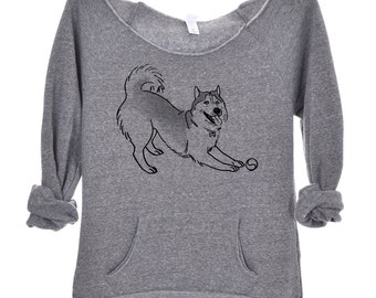 Let's play... Siberian Husky Sweatshirt - Sweater - Shirt - Dog Sweater - Dog Tshirt - Animal Sweater