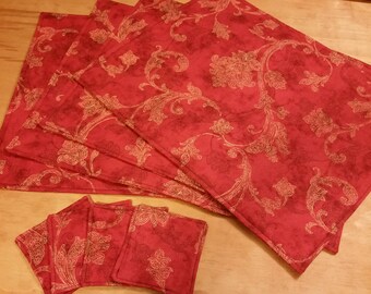 Place mat and coaster set of 8.