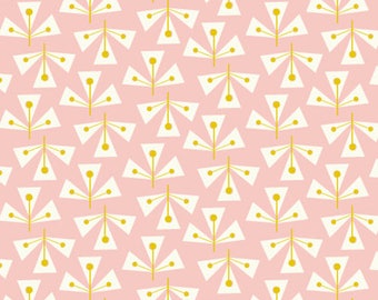 Dashwood Studio - Confetti - Leaf Pink - Cotton Fabric (Quilting/Dressmaking)