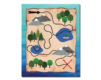treasure map etsy