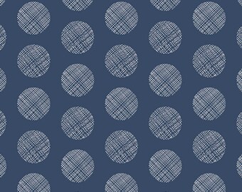 Art Gallery Chromatics Pointelle Navy Blue Urban Mod By the Yard