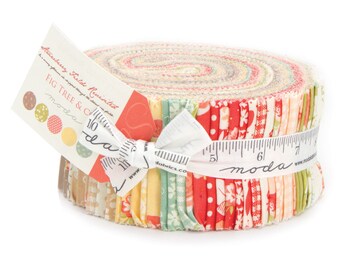 Jelly Roll - Strawberry Fields Revisited by Fig Tree & Co. for Moda - 20260JR - Precut quilting and sewing fabric, free postage in Australia