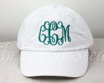 Ladies' Monogram Baseball Cap - Custom Color Hat and Embroidery.