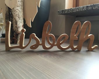 Lisbeth-Name of wood/wooden lettering