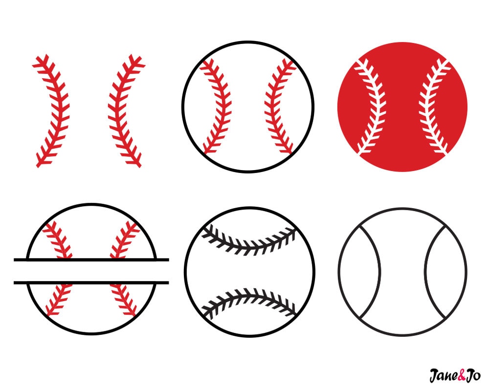 Download Free SVG Cut File - Baseball & Softball Numbers - SVG, DXF, EP...