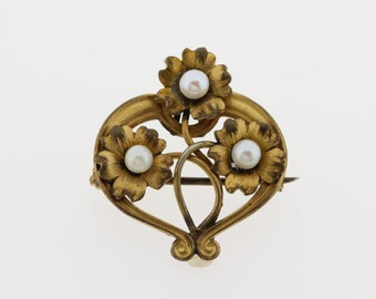 Victorian Gold Filled Brooch