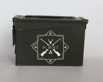 Personalized Ammo Box, Ammo can, Christmas man gift, Ammo Box