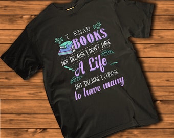 I Read Books Book Lover Bookworm Women's T-shirt