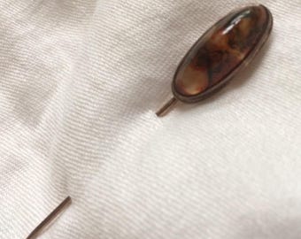 Oval Agate Stick/Scarf Pin