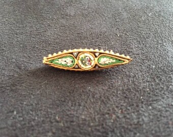 Small Vintage Micro-Mosaic Brooch