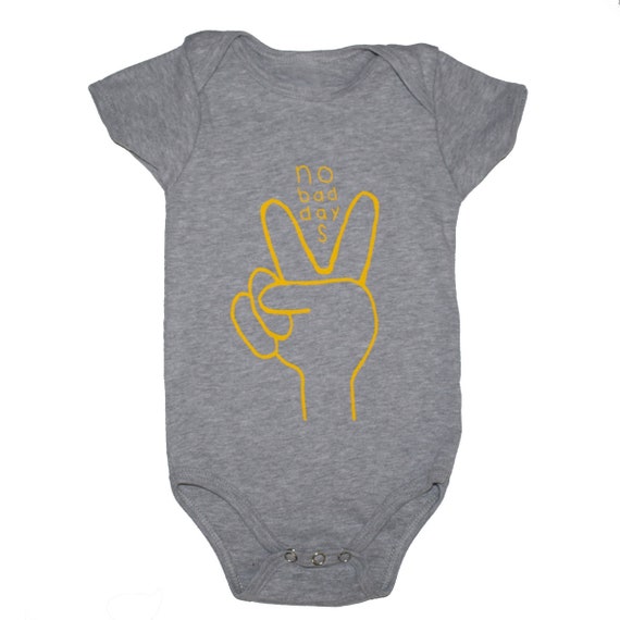 NO BAD DAYS Baby Bodysuit - Gray
