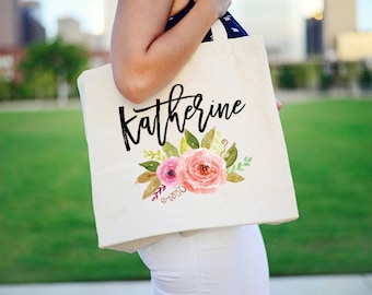 Monogram Tote, Bridal Party Tote Bag, Tote Bags for Bridal Party, Personalized Tote, Bridesmaid Tote Bags, Canvas Tote Bags, Bridesmaid Gift