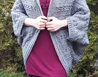 So Versatile Cable Coccoon Shrug Pattern