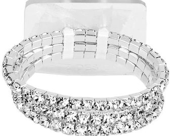 Corsage Bracelet - Dainty Flower Bracelet - Dazzle - Small