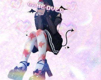 Guro Kawa Painfully Hurt Abby Bunny Bandage Tights, Yami Kawaii (gory version)