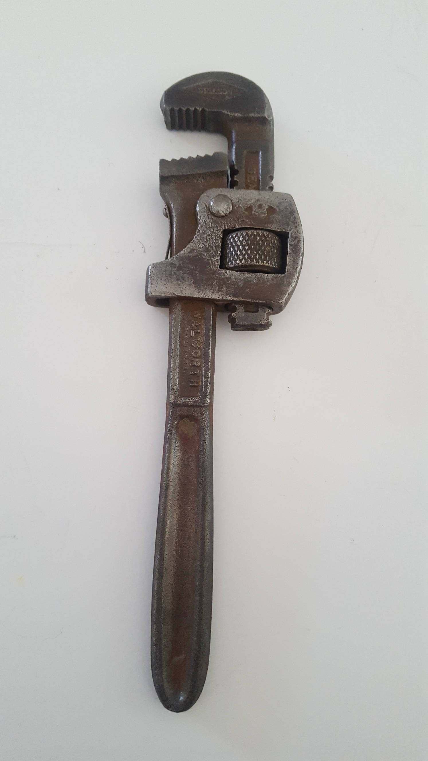 Vintage early Stillson pipe wrench Genuine Stillson No. 8