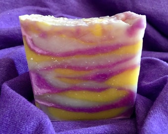 Lavender Lemon Bath Soap-FREE SHIPPING- Cold Process Vegan