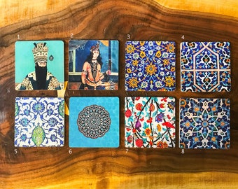 Persian Tile Design Coasters