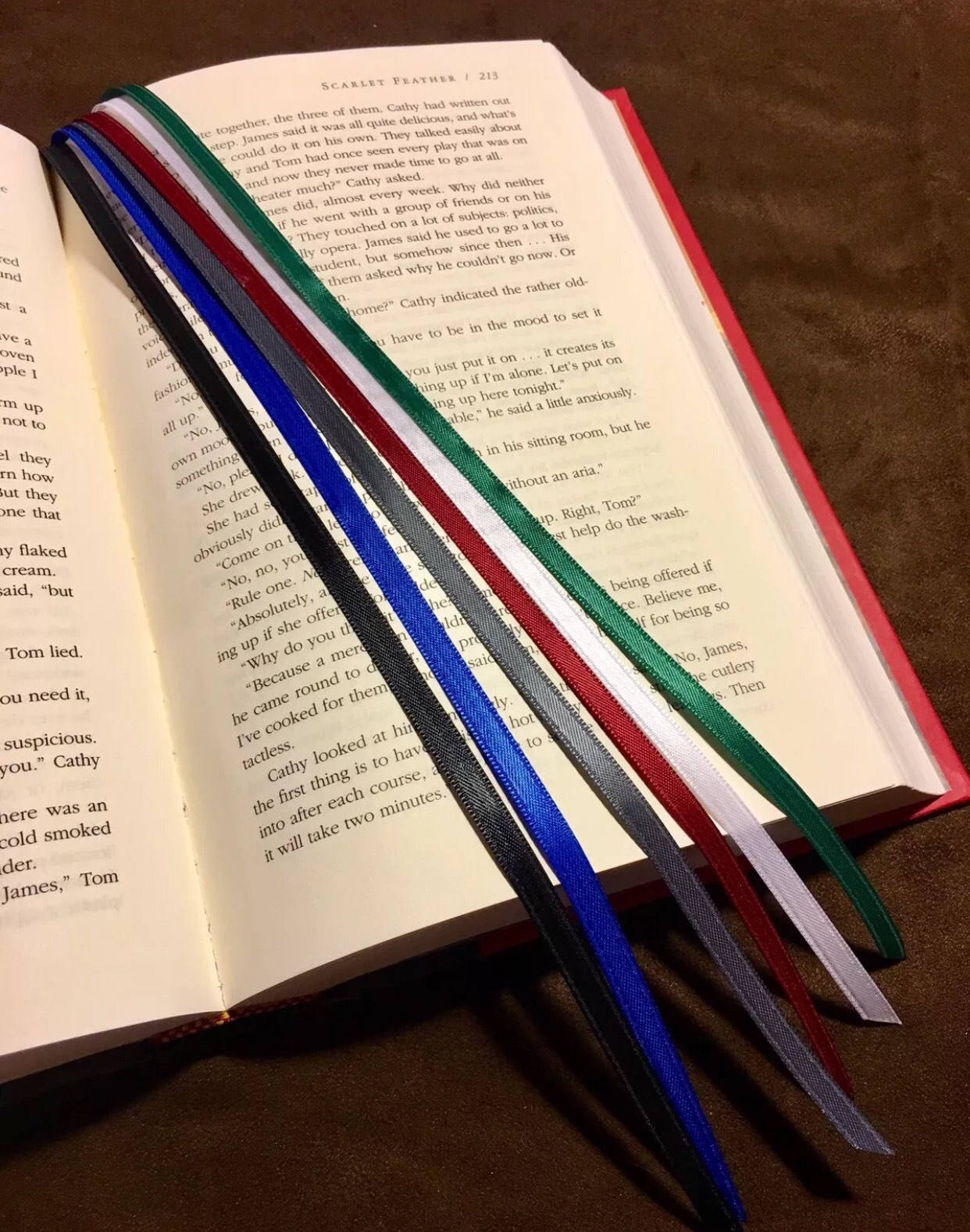 Multi Page Ribbon Bookmark for Bible Hymnal AA Big Book
