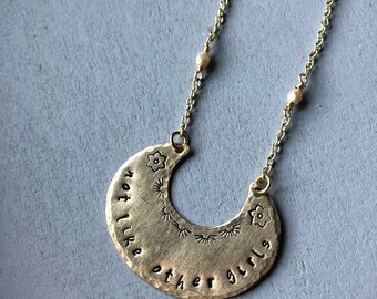 Not like other girls - Grateful Dead lyrics - Scarlet Begonias brass necklace