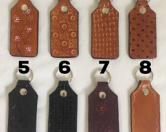 CUSTOM LEATHER KEYCHAIN/Personalized Leather Keychain