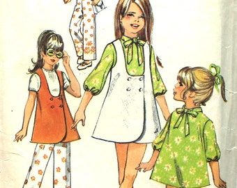 Girl's cute Tunic, Dress, Top and Pants Size 12 Simplicity 8716