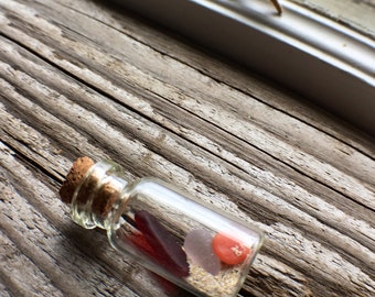Rare Sea Glass in a Bottle