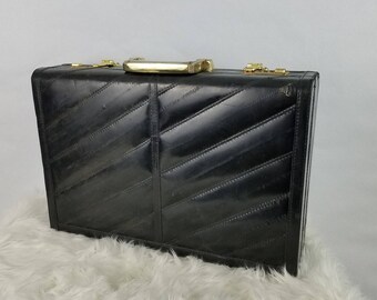 Vintage Presto Hard Leather Briefcase Attache