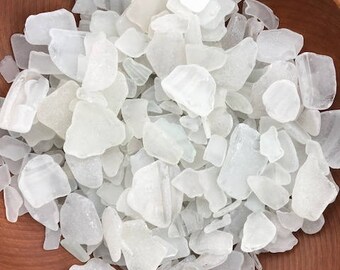 White Beach Glass - Various Sizes