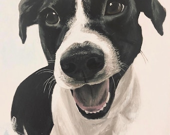 Custom Dog Portrait - Acrylic Painting