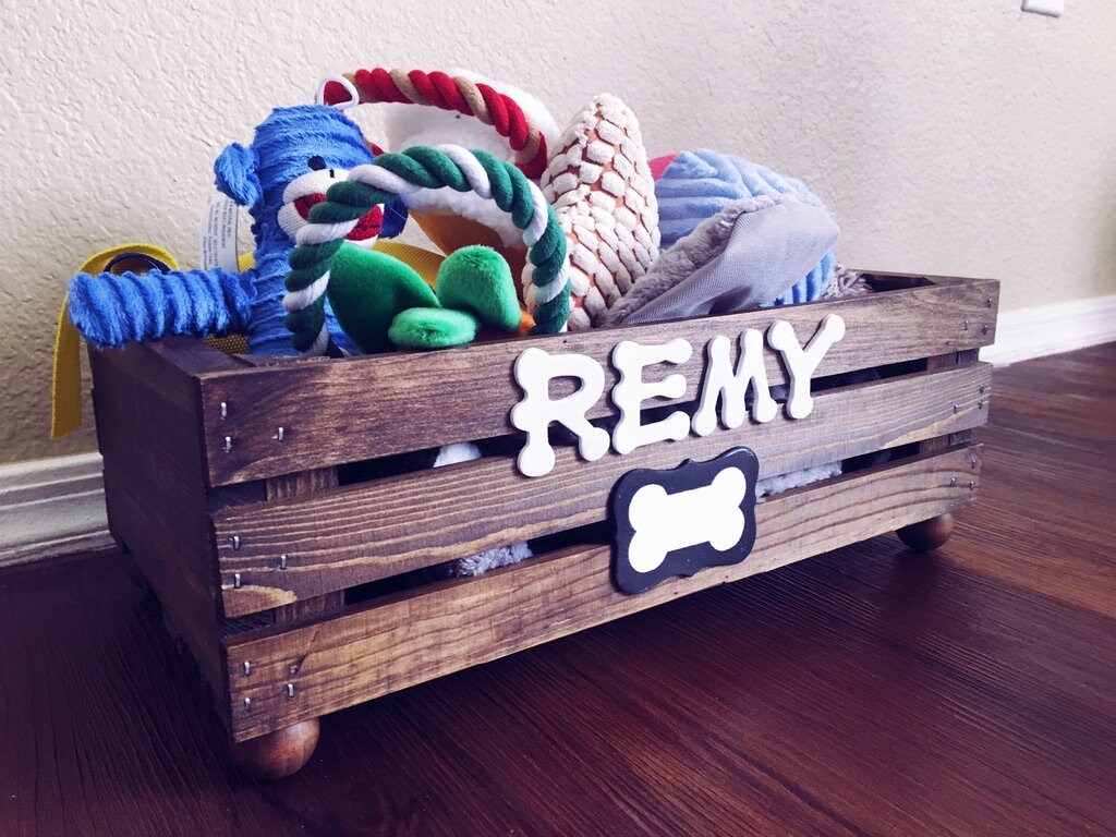 Doggy Toy Box personalized Pet Storage Dog Toy Crate Toy