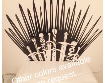 Iron Throne GAME OF THRONES Vinyl Decals toilet wall sticker Home Decor Wrap