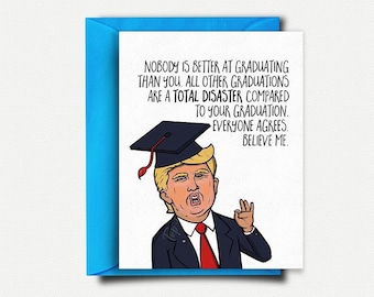 Funny Graduation Card Funny College Graduation Gift for Him Funny Grad Card High School Graduation Card Funny Congratulations Card Grad Gift