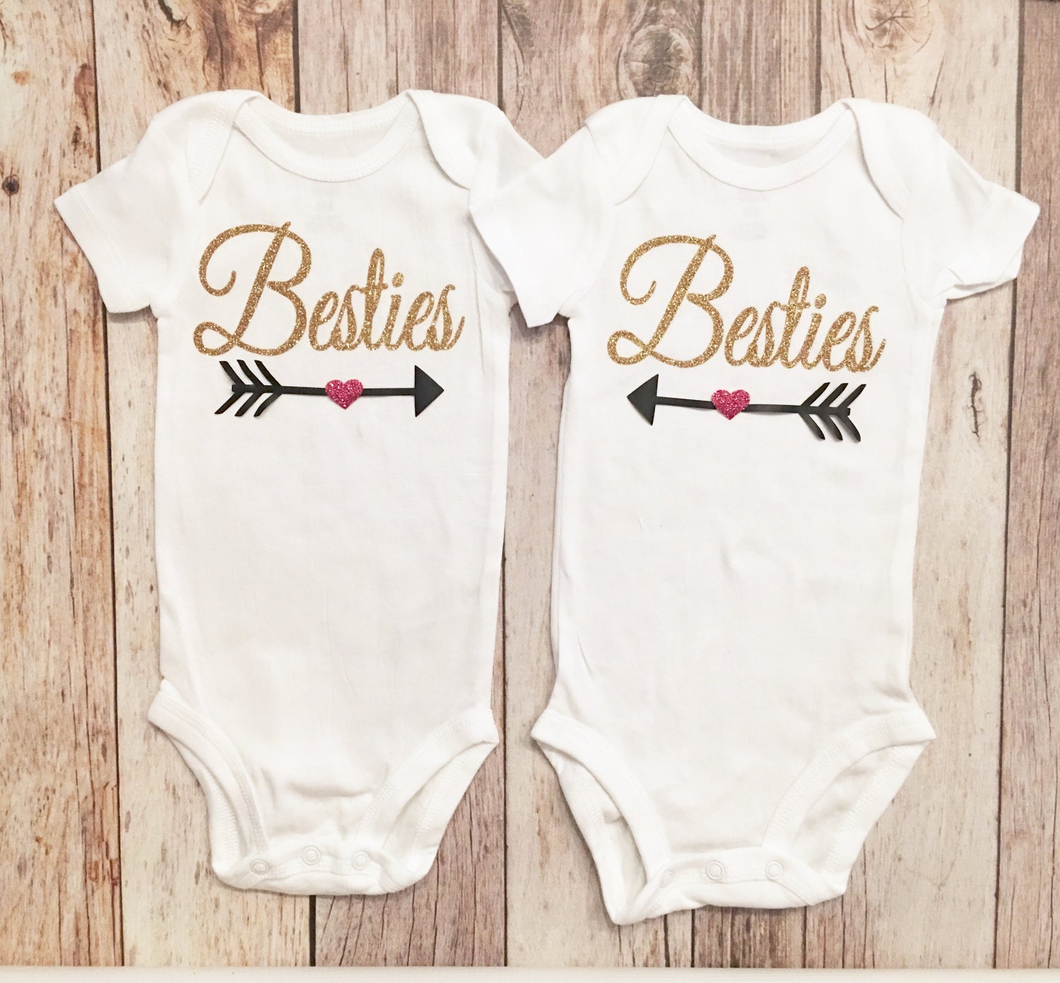 Besties Onesie Twins Onesie Twins Baby Gift Baby Girl