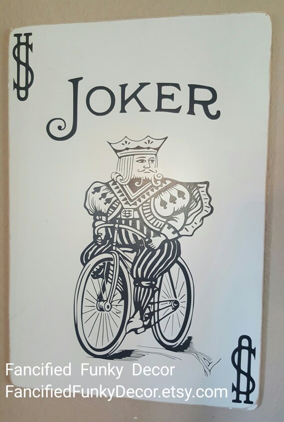 Large Playing Card Oversize Card Joker Bicycle Joker Mad