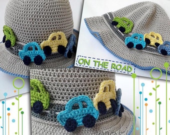 ON THE ROAD baby hat crochet pattern! Baby hat crochet pattern. Permission to sell finished items. Pattern No. 172