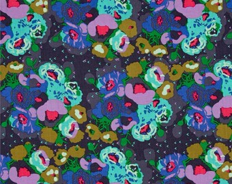 15073- Anna Maria Horner Mod Corsage Peonies in Storm - 1/2 yard