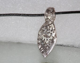 Textured Silver Pendant .925