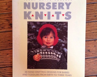 Vintage 1987 Nursery Knits Knitting Pattern Book Tessa Watts-Russell