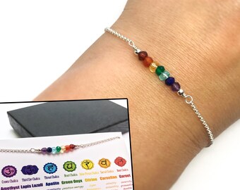 Chakra bracelet, Yoga bracelet, Meditation bracelet, 7 seven chakra bracelet, Healing bracelet