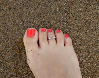 Toe ring sterling silver, Toe ring, Sterling silver toe ring, Silver toe ring, Open toe ring, Foot Jewelry, Summer jewelry, Fine jewelry