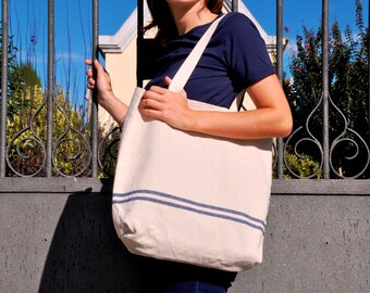 Linen Bag, Tote Linen, Boho Bag, Beach Bag, Casual Tote Bag, Day Bag, Summer Tote, Hobo Tote, Linen Tote Bag, Linen bag, boho