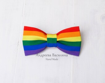 Rainbow Bow Tie, Pride Bow Tie, LGBT Flag, pride bowtie