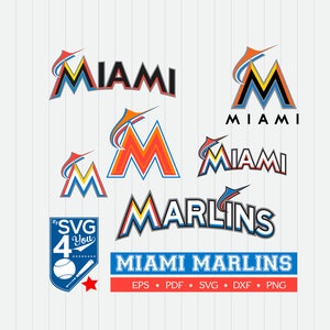 Miami marlins svg | Etsy