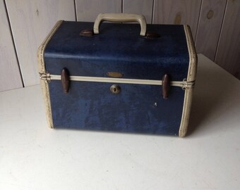 Navy Train Case, Train Case, Navy Case, Navy, Case, Travel Case, Luggage Case