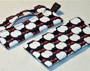 Case for 10 disposable hankies or 3 washable hankies handkerchiefs
