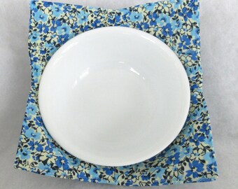 Blue Calico Microwave Bowl Cozy
