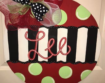 Christmas Ornament Door Hanger