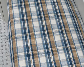 Custom Cushions Blue Ticking Stripe French Mattress