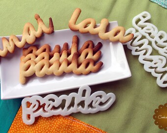 Custom Cookie Cutter with your name, Cookie mold, Custom cutter, gift, cookie word